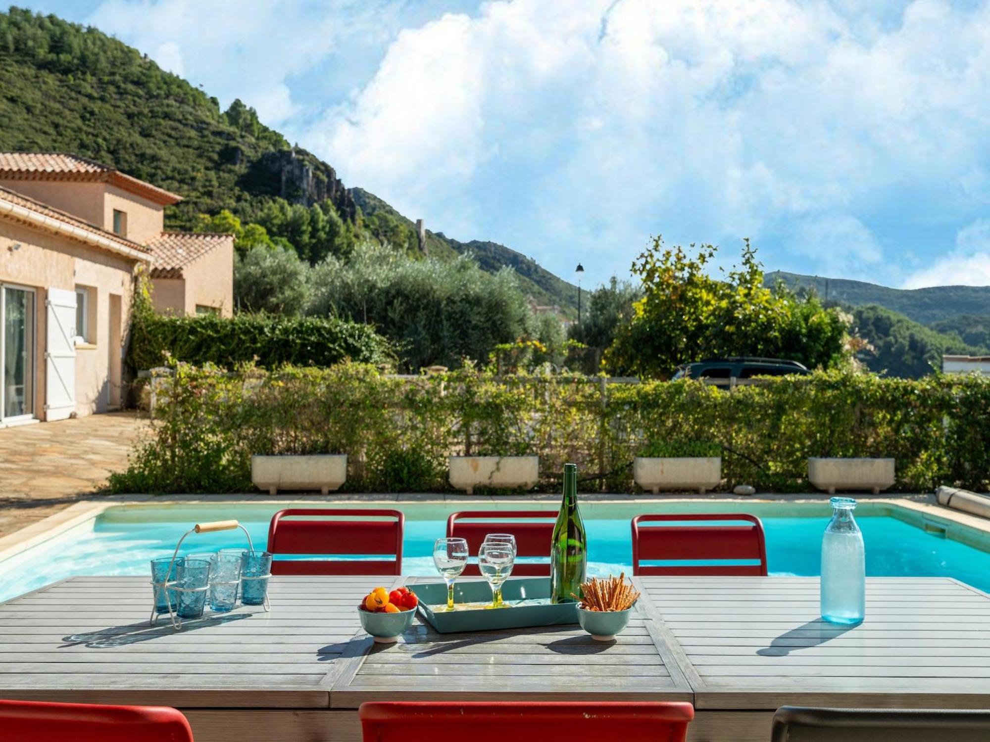House In The South Of France With Private Pool Villa Roquebrun Ngoại thất bức ảnh